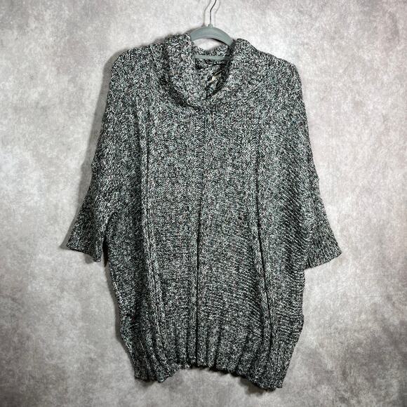 Matilda Jane Evening Stroll Sweater Womens Size M/L Gray Knit Tunic Turtleneck - Picture 1 of 11